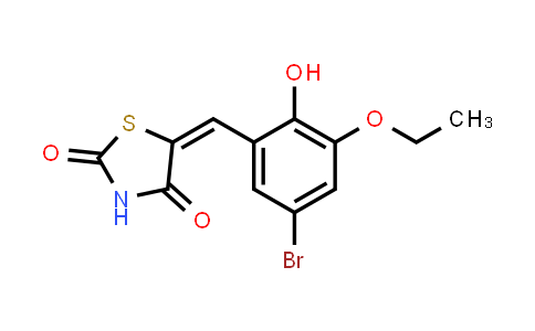 (E)-5-(5-Bromo-3-ethoxy-2-hydroxybenzylidene)thiazolidine-2,4-dione