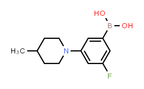 (3-fluoro-5-(4-methylpiperidin-1-yl)phenyl)boronic acid