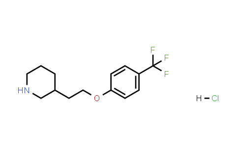 3-(2-(4-(Trifluoromethyl)phenoxy)ethyl)piperidine hydrochloride