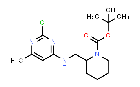 tert-Butyl 2-(((2-chloro-6-methylpyrimidin-4-yl)amino)methyl)piperidine-1-carboxylate