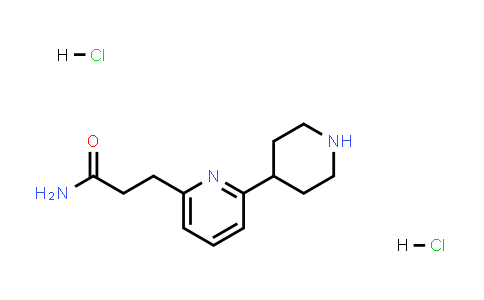 3-(6-(Piperidin-4-yl)pyridin-2-yl)propanamide dihydrochloride