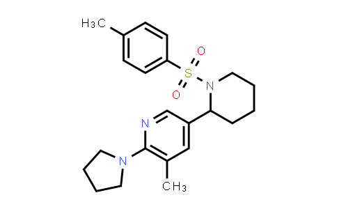 3-Methyl-2-(pyrrolidin-1-yl)-5-(1-tosylpiperidin-2-yl)pyridine