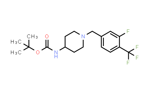tert-Butyl (1-(3-fluoro-4-(trifluoromethyl)benzyl)piperidin-4-yl)carbamate