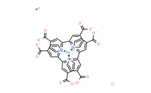 Ruthenate(4-), tris[[2,2'-bipyridine]-4,4'-dicarboxylato(2-)-N1,N1']-, hydrogen chloride (1:6:2)