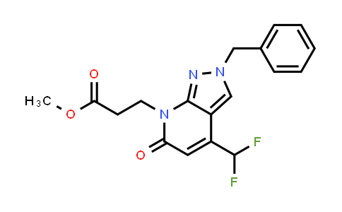 Methyl 3-(2-benzyl-4-(difluoromethyl)-6-oxo-2H-pyrazolo[3,4-b]pyridin-7(6H)-yl)propanoate