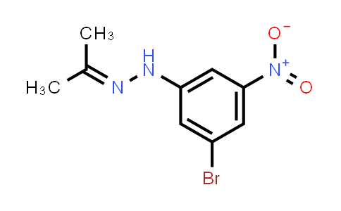 1-(3-Bromo-5-nitrophenyl)-2-(propan-2-ylidene)hydrazine