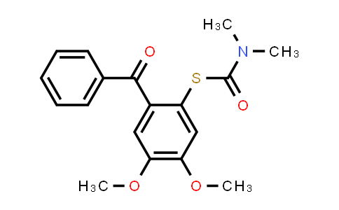 S-(2-Benzoyl-4,5-dimethoxyphenyl) dimethylcarbamothioate