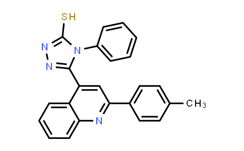 4-Phenyl-5-(2-(p-tolyl)quinolin-4-yl)-4H-1,2,4-triazole-3-thiol