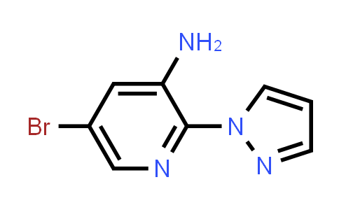 5-Bromo-2-(pyrazol-1-yl)pyridin-3-amine