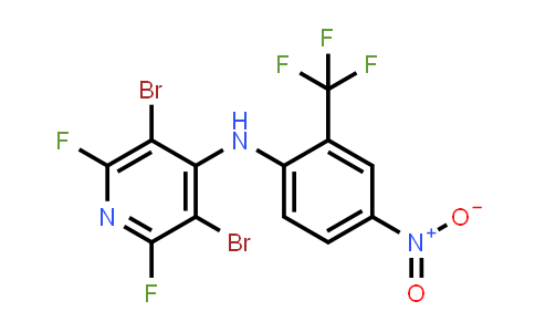 3,5-Dibromo-2,6-difluoro-N-(4-nitro-2-(trifluoromethyl)phenyl)pyridin-4-amine