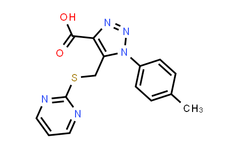 5-((Pyrimidin-2-ylthio)methyl)-1-(p-tolyl)-1H-1,2,3-triazole-4-carboxylic acid
