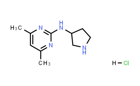 4,6-Dimethyl-N-(pyrrolidin-3-yl)pyrimidin-2-amine hydrochloride