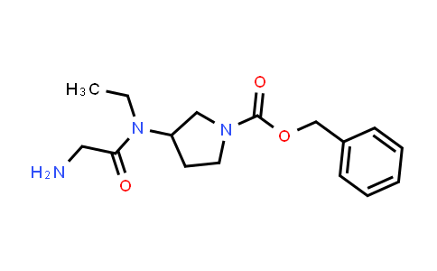 Benzyl 3-(2-amino-N-ethylacetamido)pyrrolidine-1-carboxylate