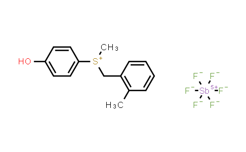 (4-Hydroxyphenyl)(methyl)(2-methylbenzyl)sulfonium hexafluorostibate(V)
