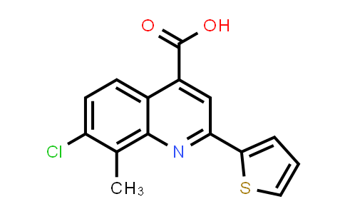 7-Chloro-8-methyl-2-(thiophen-2-yl)quinoline-4-carboxylic acid