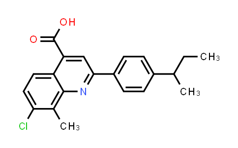 2-(4-(sec-Butyl)phenyl)-7-chloro-8-methylquinoline-4-carboxylic acid