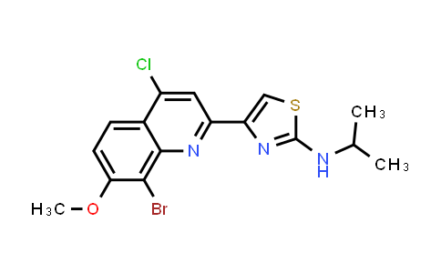 4-(8-Bromo-4-chloro-7-methoxyquinolin-2-yl)-N-isopropylthiazol-2-amine