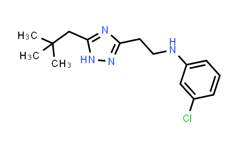3-Chloro-N-(2-(5-neopentyl-1H-1,2,4-triazol-3-yl)ethyl)aniline