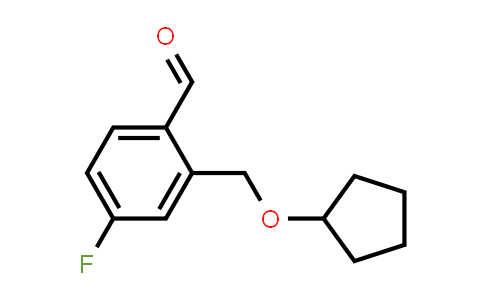 2-((Cyclopentyloxy)methyl)-4-fluorobenzaldehyde