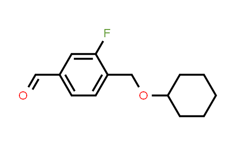 4-((Cyclohexyloxy)methyl)-3-fluorobenzaldehyde