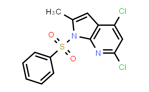 4,6-Dichloro-2-methyl-1-(phenylsulfonyl)-1H-pyrrolo[2,3-b]pyridine