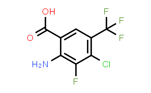 2-Amino-4-chloro-3-fluoro-5-(trifluoromethyl)benzoic acid
