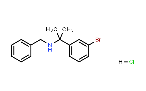 Benzyl[2-(3-bromophenyl)propan-2-yl]amine HCl