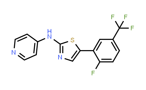5-(2-Fluoro-5-(trifluoromethyl)phenyl)-N-(pyridin-4-yl)thiazol-2-amine