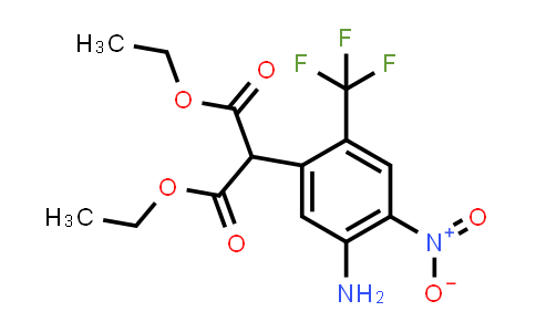 Diethyl 2-(5-amino-4-nitro-2-(trifluoromethyl)phenyl)malonate