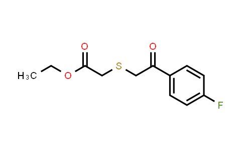 Ethyl 2-((2-(4-fluorophenyl)-2-oxoethyl)thio)acetate
