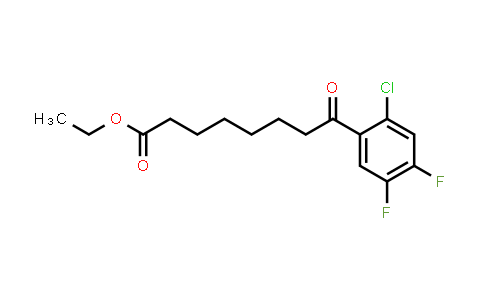Ethyl 8-(2-chloro-4,5-difluorophenyl)-8-oxooctanoate