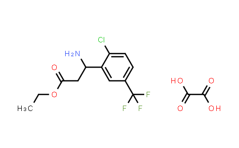Ethyl 3-amino-3-(2-chloro-5-(trifluoromethyl)phenyl)propanoate oxalate