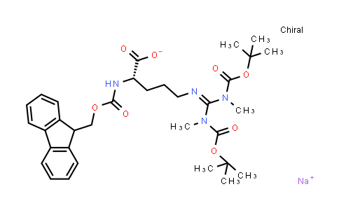 Sodium (S)-2-((((9H-fluoren-9-yl)methoxy)carbonyl)amino)-5-((2,2,5,7,10,10-hexamethyl-4,8-dioxo-3,9-dioxa-5,7-diazaundecan-6-ylidene)amino)pentanoate
