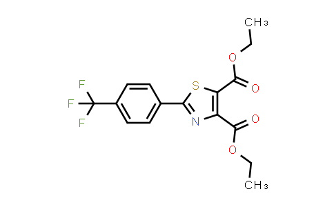 Diethyl 2-(4-(trifluoromethyl)phenyl)thiazole-4,5-dicarboxylate
