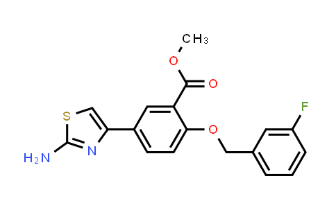 Methyl 5-(2-aminothiazol-4-yl)-2-((3-fluorobenzyl)oxy)benzoate