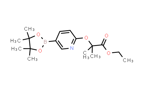 Ethyl 2-methyl-2-((5-(4,4,5,5-tetramethyl-1,3,2-dioxaborolan-2-yl)pyridin-2-yl)oxy)propanoate