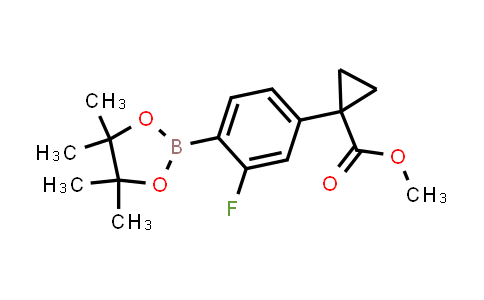 Methyl 1-(3-fluoro-4-(4,4,5,5-tetramethyl-1,3,2-dioxaborolan-2-yl)phenyl)cyclopropanecarboxylate