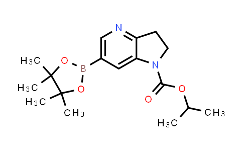 Isopropyl 6-(4,4,5,5-tetramethyl-1,3,2-dioxaborolan-2-yl)-2,3-dihydro-1H-pyrrolo[3,2-b]pyridine-1-carboxylate