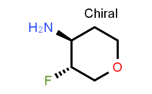 trans-2h-pyran-4-amine, 3-fluorotetrahydro-