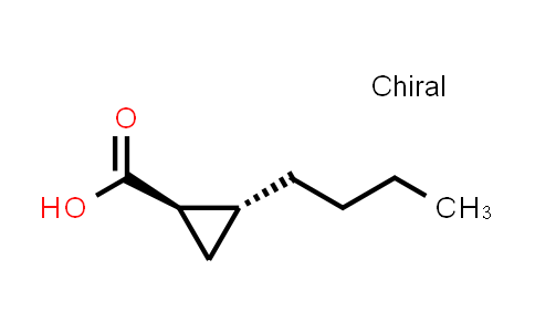 Cyclopropanecarboxylic acid, 2-butyl-, (1R,2R)-rel-