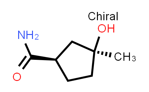 cis-3-hydroxy-3-methylcyclopentane-1-carboxamide