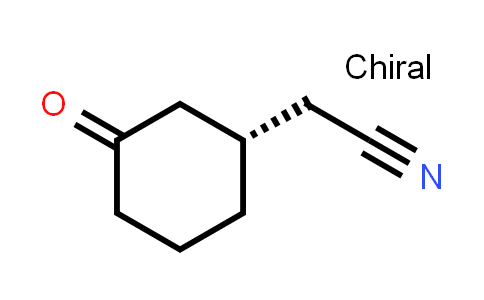 Cyclohexaneacetonitrile, 3-oxo-, (1S)-