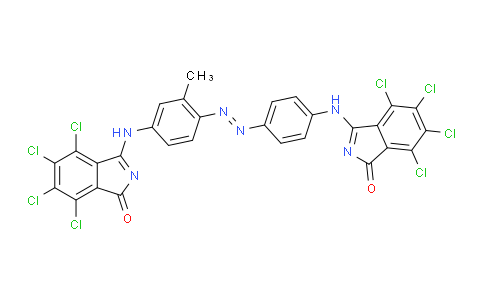 4,5,6,7-Tetrachloro-3-[[3-methyl-4-[[4-[(4,5,6,7-tetrachloro-1
-oxo-1H-isoindol-3-yl)amino]phenyl] azo]phenyl] amino]-1H-isoindol-1-one