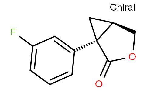 3-​Oxabicyclo[3.1.0]​hexan-​2-​one, 1-​(3-​fluorophenyl)​-​, (1S,​5R)​-