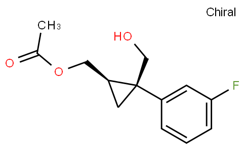 1,​2-​Cyclopropanedimethan​ol, 1-​(3-​fluorophenyl)​-​, 2-​acetate, (1S,​2R)​-