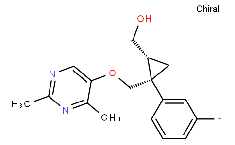 Cyclopropanemethanol​, 2-​[[(2,​4-​dimethyl-​5-​pyrimidinyl)​oxy]​methyl]​-​2-​(3-​fluorophenyl)​-​, (1R,​2S)​-