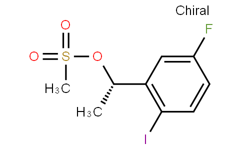 (S)-1-(5-fluoro-2-iodophenyl)ethyl methanesulfonate