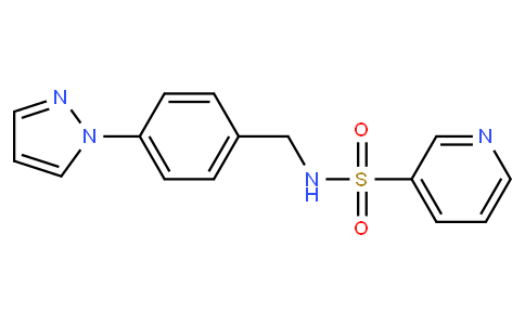 N-(4-(1H-pyrazol-1-yl)benzyl)pyridine-3-sulfonamide