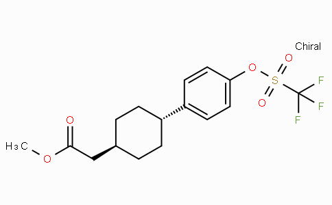Cyclohexaneacetic acid, 4-[4-[[(trifluoroMethyl)sulfonyl]oxy]phenyl]-, Methyl ester, trans-