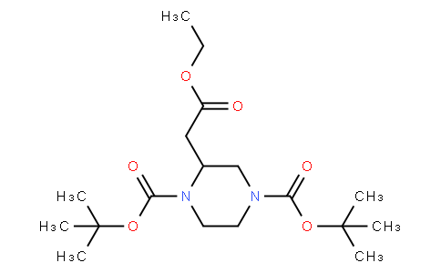 Bis(2-methyl-2-propanyl) 2-(2-ethoxy-2-oxoethyl)-1,4-piperazinedi carboxylate